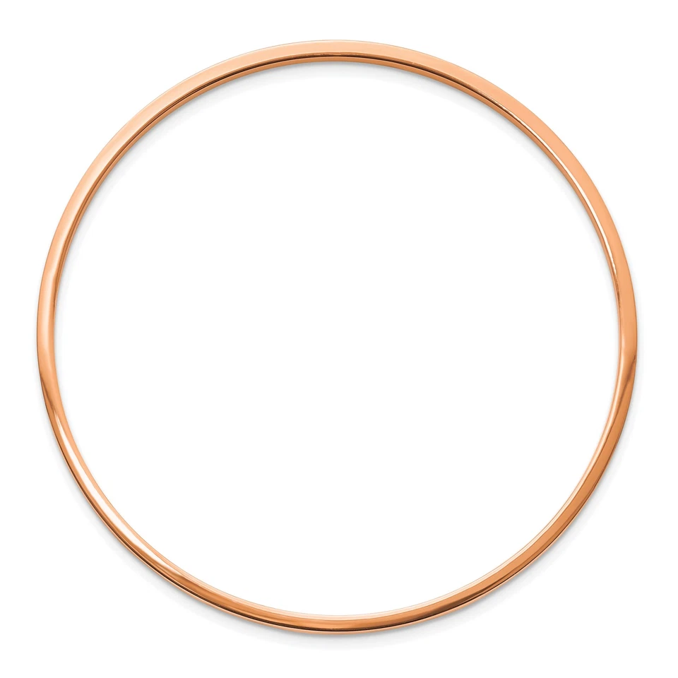 Brazalete Cincel Acero Inoxidable Pulido Rosa IP Chapado 2mm SRB847RP Foto 3 de 4