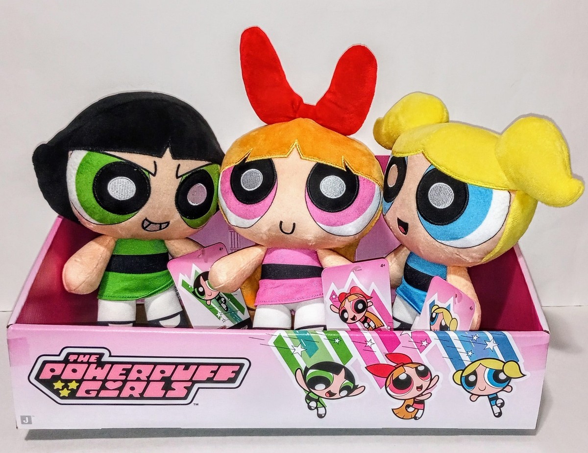 Jazwares 2025 Powerpuff Girls 8 Inch Plush Cartoon Network Set