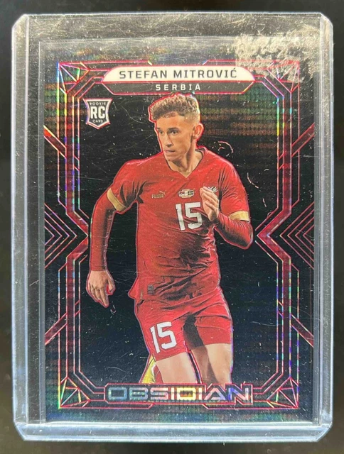 2022-23 Obsidian Stefan Mitrovic RC Electric Etch Red Pulsar #/30 Serbien
