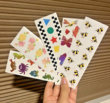 Mrs. Grossman's Mix Sticker Lot of 5 Sheets Low Cost Shipping Exclusive Sheets