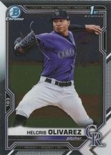 Helcris Olivarez 2021 Bowman Chrome Prospects 1st #BCP-154