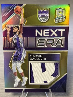   MARVIN BAGLEY III 2018-19 Panini Spectra Next Era Gold Relic SSP RC /10!  