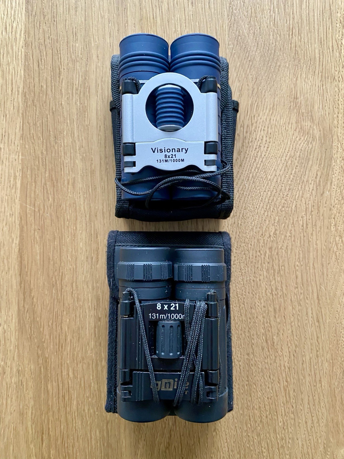 2 Pair of Binoculars - Visionary & Ignite BT - Both 8x21 Magnification In Cases