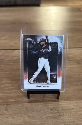 James Wood 2025 Topps Chrome Update Night Terrors #NT-25 Nationals