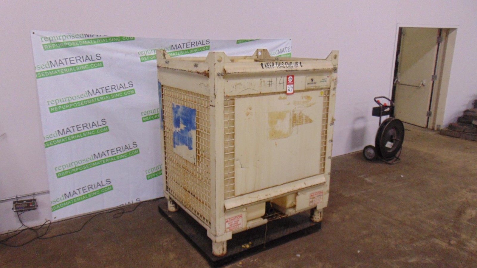 Steel Bulk Cage - 48" x 42" x 63" - Industrial Storage Bin Warehouse Container