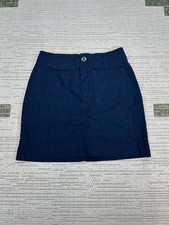 Maeve By Anthropologie The Colette Mini Skirt Womens Small Blue Stretch Casual