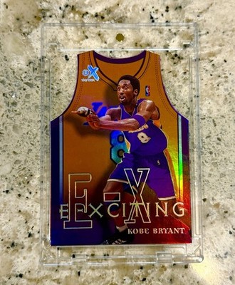 1999-00 Skybox E-X Kobe Bryant E-Xciting Die-Cut Jersey - 8 of 10 XCT - Lakers