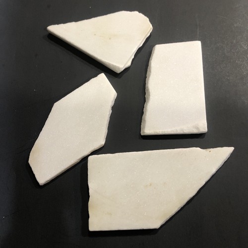 Yule Mine MARBLE, CO mining core specimen 1 1/2 Lbs 4 Pieces White Marble