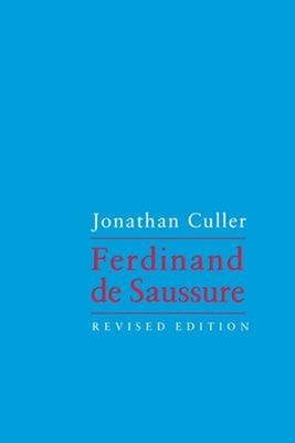Ferdinand de Saussure Paperback Jonathan. Culler