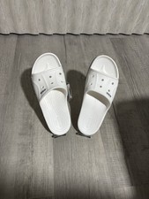 CROCS White/Black Slides M9/W11. New with tags summer unisex
