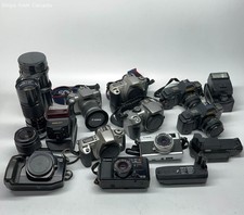 Lot of 9 Canon SLR & Rangefinder Cameras & Accessories - Untested