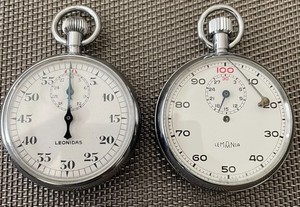 Lemania & Leonidas 2 hand chronometers for repair 