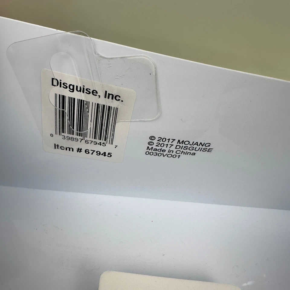 Minecraft Creeper Costume Mask Full Face Helmet 11” Square – Halloween Cosplay - Image 3 of 4