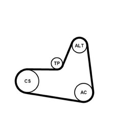 Keilrippenriemensatz für Seat Altea 5P1 XL 5P5 Leon 1P1 Toledo 3 5P2 | 24599669