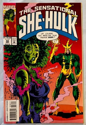1993 The Sensational She-Hulk #58 (Marvel) Key Issue UNREAD!! Com6