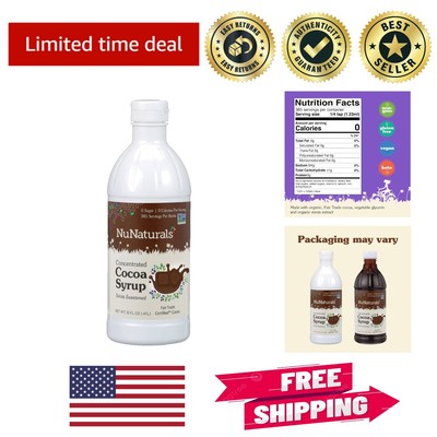 Decadent Sugar-Free Chocolate Syrup - 16 oz Stevia Sweetener for Everyday Treats
