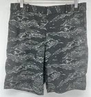 Nike Flex Dri-Fit Camo Golf Shorts Mens 34x10 Flat Front Mid Rise Black AOP