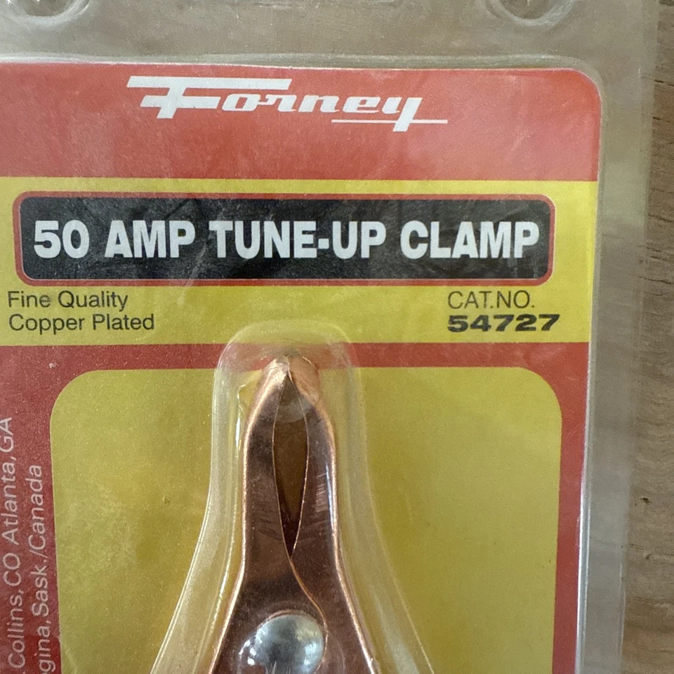 Forney Tune Up Replacement Clamps 50 amp.  Copper plated #54727 NOS - Image 3 of 3