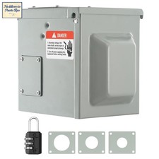30A RV Power Outlet Box 125/250V Electrical Outdoor Receptacle NEMA TT-30R
