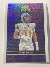 JAMES SIMON longhorns 2024 Leaf Collective Metal Shimmer Purple 2/8 (U2)