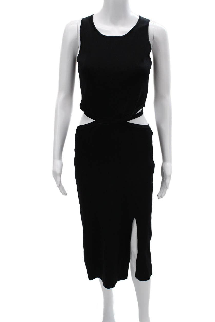 Lucy Paris Women Bodycon Tank Dress Black Sleeveless Round Neck Size MFree Shipping in US $100+ Orders | $6.95 Orders Below