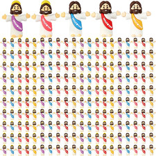 200Pcs Mini Jesus Figures,Little Jesus Figurines in Bulk,Multicolor Tiny Jesus F