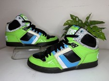 Osiris NYC 83 Green/light Blue Vintage Skate Hi Top Size 9.5  USA