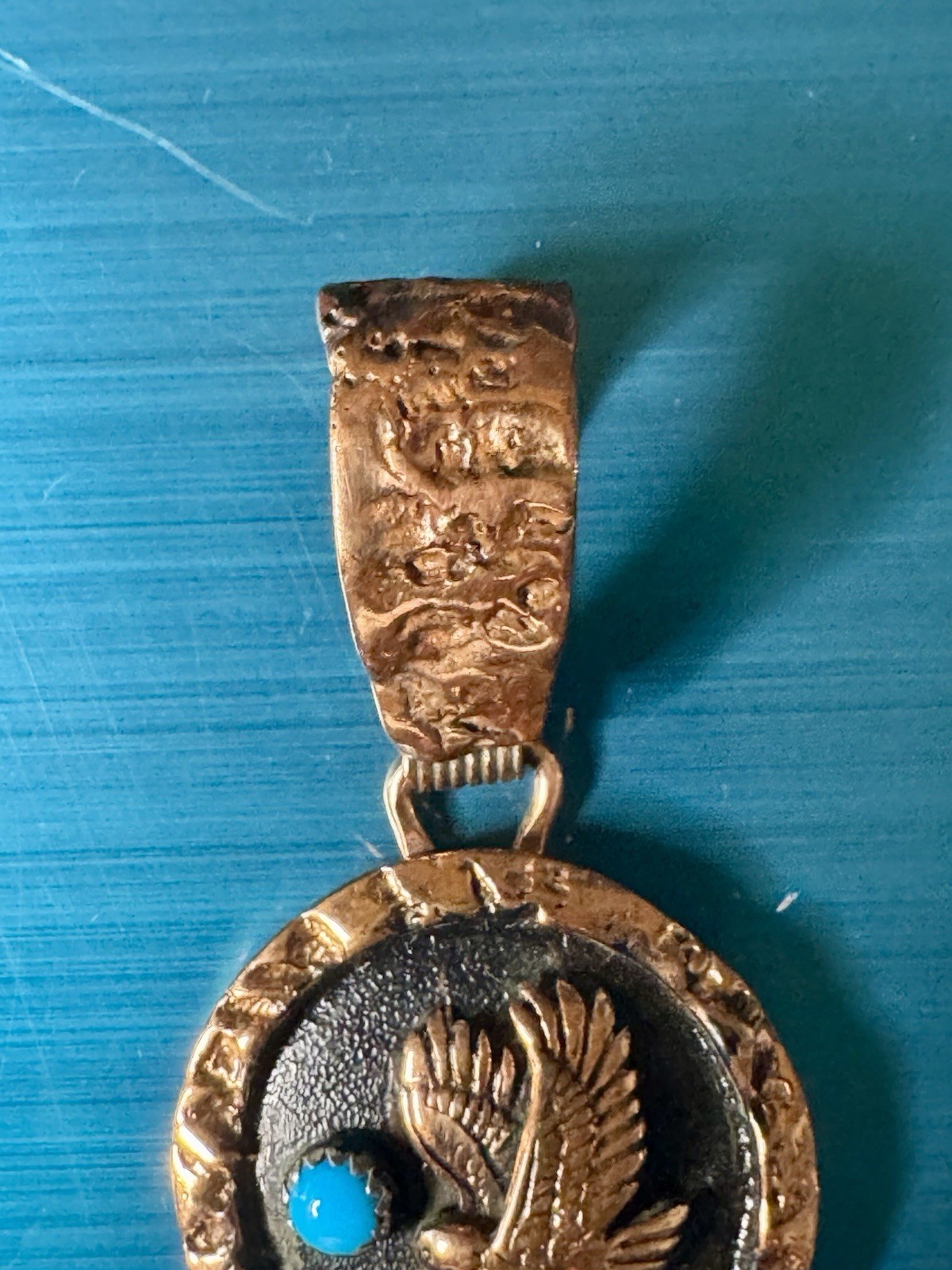 Vintage Double Eagle Turquoise Native american ru… - image 3