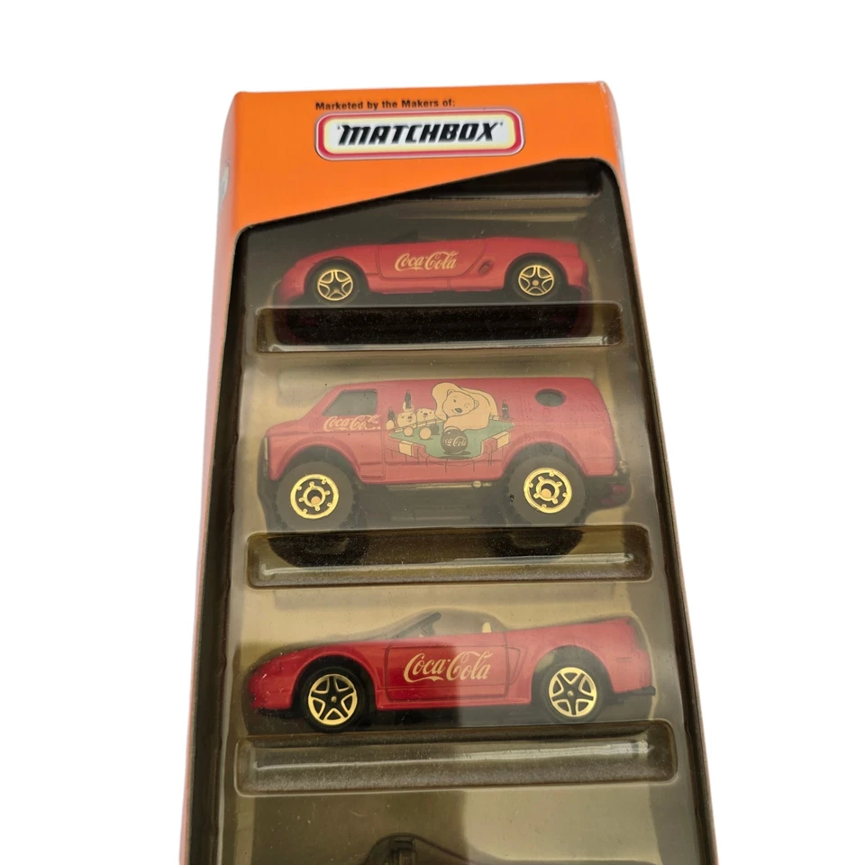 Brand New Matchbox, Coca-Cola Gift Pack, 5-PACK, Mattel Wheels Factory Sealed - Image 3 of 4