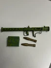 1964-1969 G I Joe Bazooka With 2 Shells And Camo Radio.  Very Nice