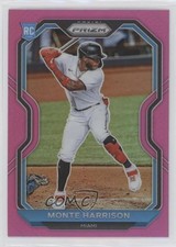 2021 Panini Prizm Tier II Pink Prizm Monte Harrison #118 0j87