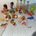 Lot Vtg Mattel Liddle Kiddles Dolls Skediddlers Kola Bottles and 1967 Originals