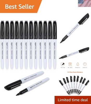 Fine Tip Permanent Markers for Writing, Drawing, Quick Drying, Office, School...