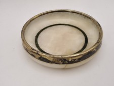 Antique 1926 Silver Mounted Onyx Dish – George Betjemann & Sons London