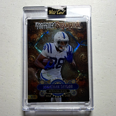 Wild Card Fantasy Football Steampunk 2026 Jonathan Taylor FSBL08-JT #2/3