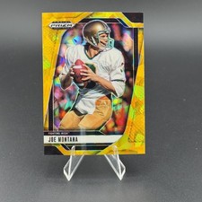 2025 Panini Prizm Draft Picks #184 Joe Montana Prizms Gold Ice Notre Dame