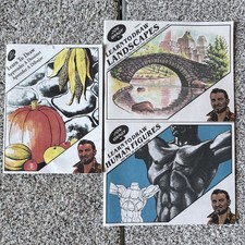 Lot Of 3 Learn to Draw Books with Jon Gnagy Landscapes Human Figures Volumes 1-3