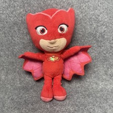 Juguete de peluche PJ Masks Owlette 8" rojo animal de peluche para niños superhéroe