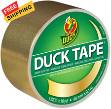 Duck 1.88 in. W x 10 yd. L Gold Solid Duct Tape Onesize,