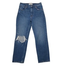 Abercrombie  Fitch The Ankle Straight Ultra High Rise Jeans Blue 6 Short