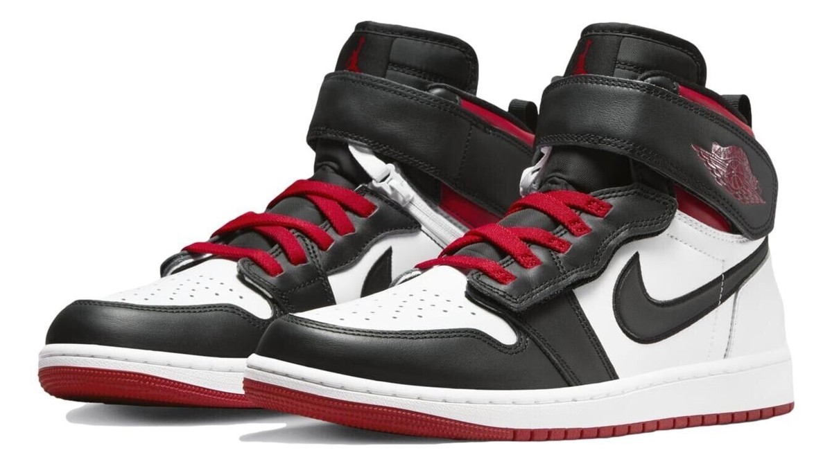 Size 10.5 - Nike Air Jordan 1 Hi Flyease 'Red Black Toe Size 10.5 - Nike Air Jordan 1 Hi Flyease 'Red Black Toe