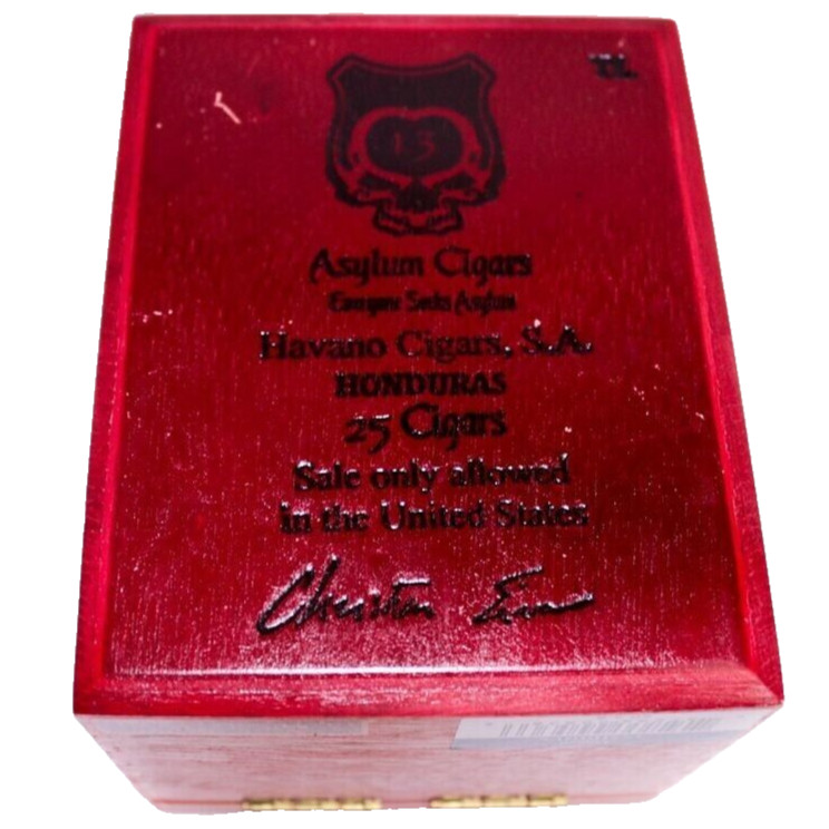 Insidious by Asylum 50 x 5 Empty Wooden Cigar Box 5.75" x 4.5" x 4.25"