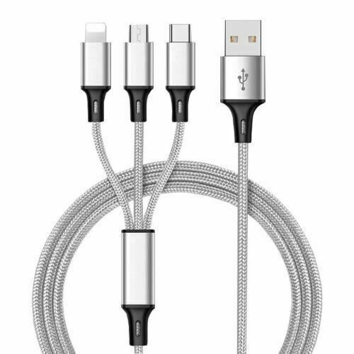 Universal 3 in 1 Charging Cable USB Multi Function Phone Charger Cord Type-C IOS - Picture 10 of 24