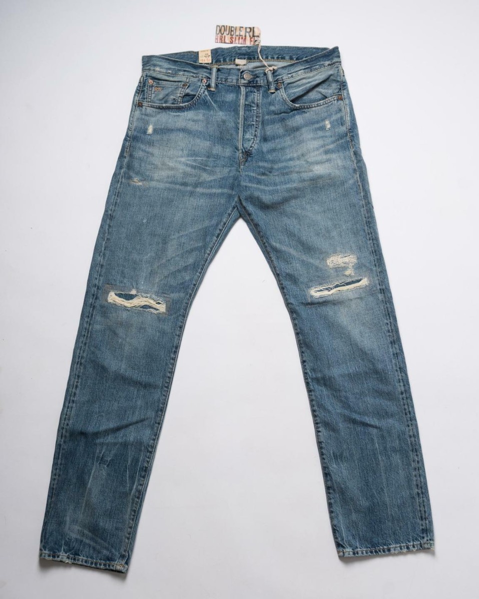 サナンダ　　　　　　　　　　　　　　　　【RRL】 Double RL RRL $490 NWT Double RL SP Seas Blue Selvedge Denim Jeans