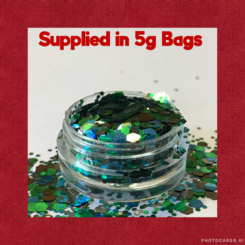 Chunky Glitter for Festival Nail Face Hair Body Tattoo Cosmetic - 5g Bags - Picture 43 of 62