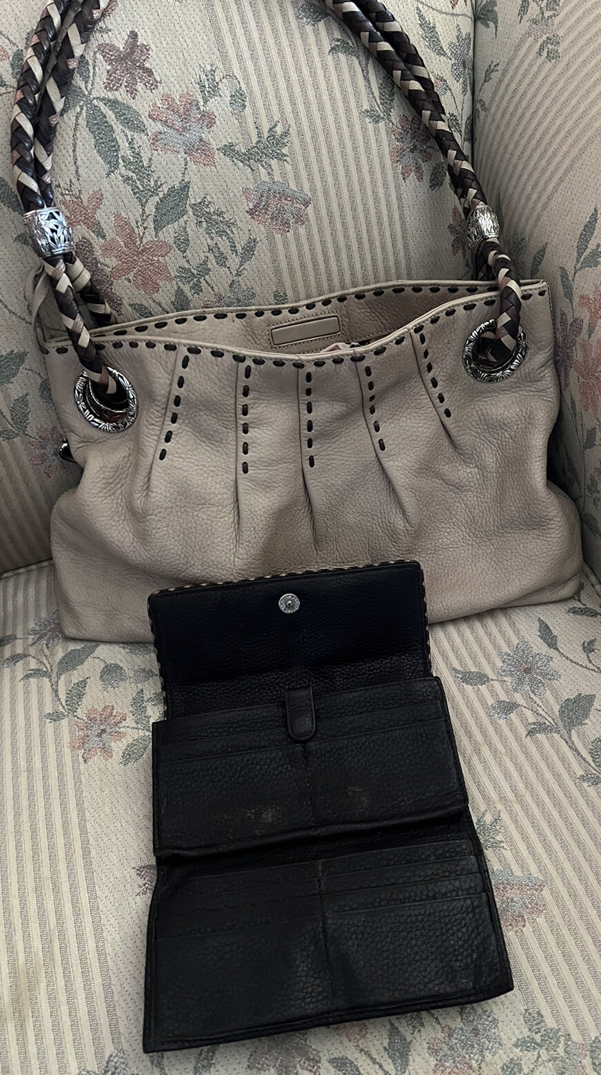 PONY SET BORSA BRIGHTON BARETTA cinturini doppi colori MGPPB pieghevoli e cucite