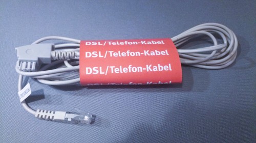⚡ Original AVM Fritz!box Fritzbox DSL/Câble téléphonique RJ45/TAE 4m ⚡ - Photo 2/2