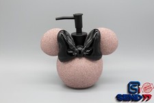 New-Disney Mickey Mouse Pink Glitter w/Black Bow Soap Lotion Pump Dispenser Ears