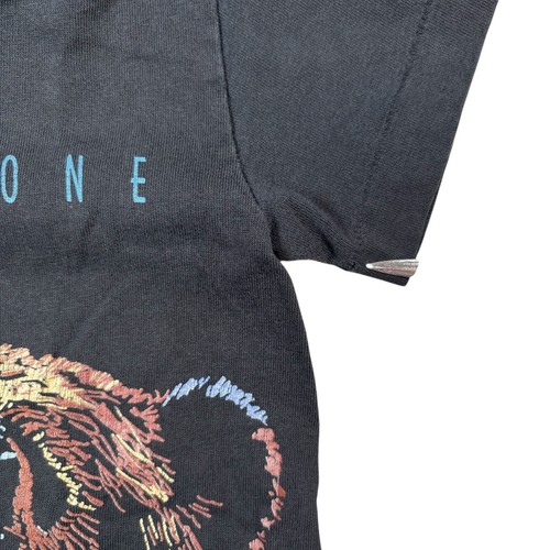VTG Anvil Black Single Stitch Yellowstone Grizzly Bear Graphic Print USA MADE XS - Picture 4 of 10