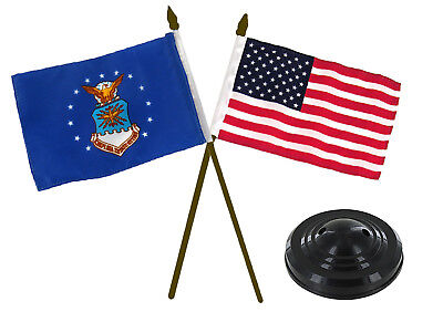 4"x6" Us Navy Emblema Stick Bandera Personal De Mesa Escritorio Crest Mesa